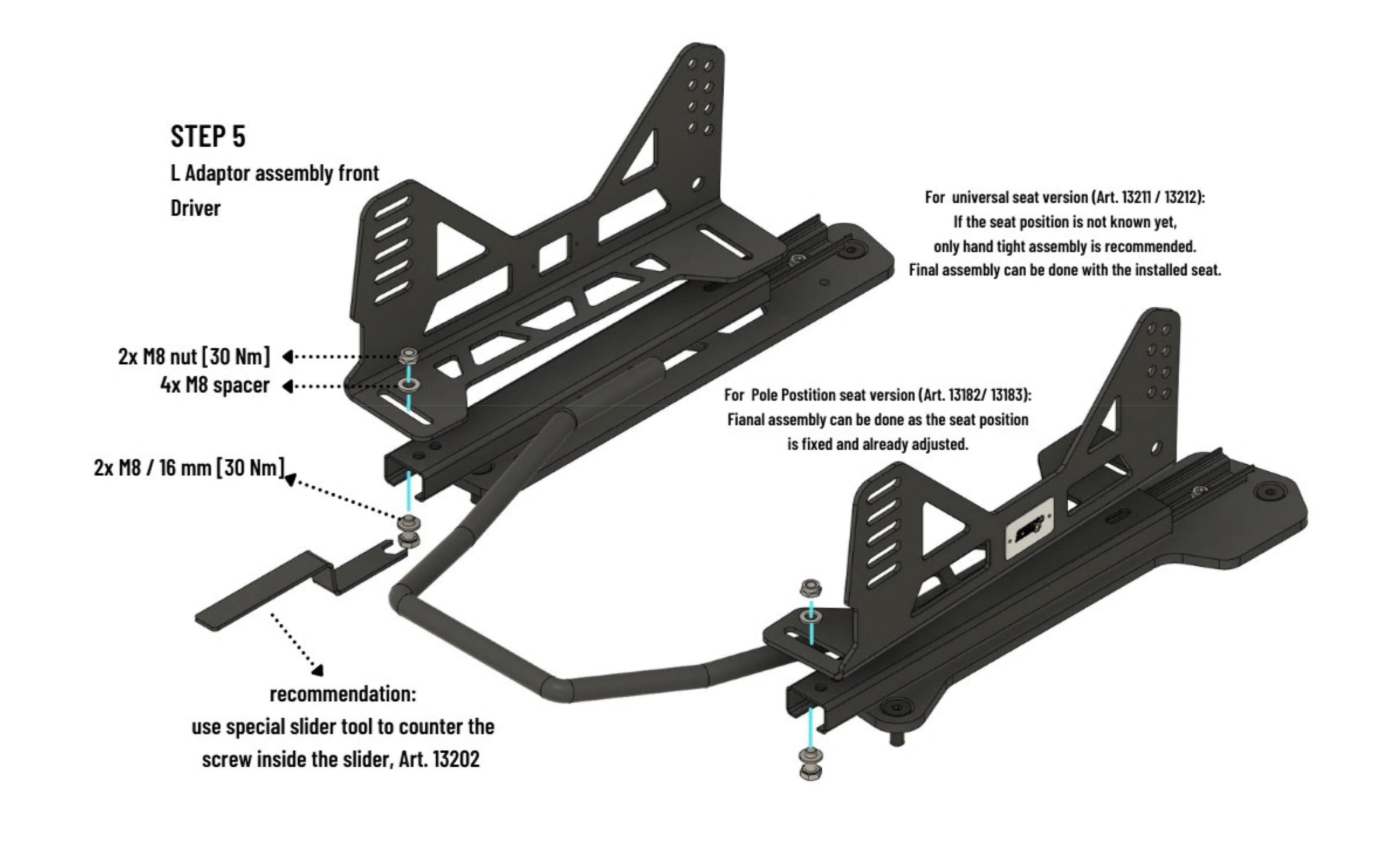 Base De Baquet Para Bmw Serie G, F, E8x E9x - Image 3