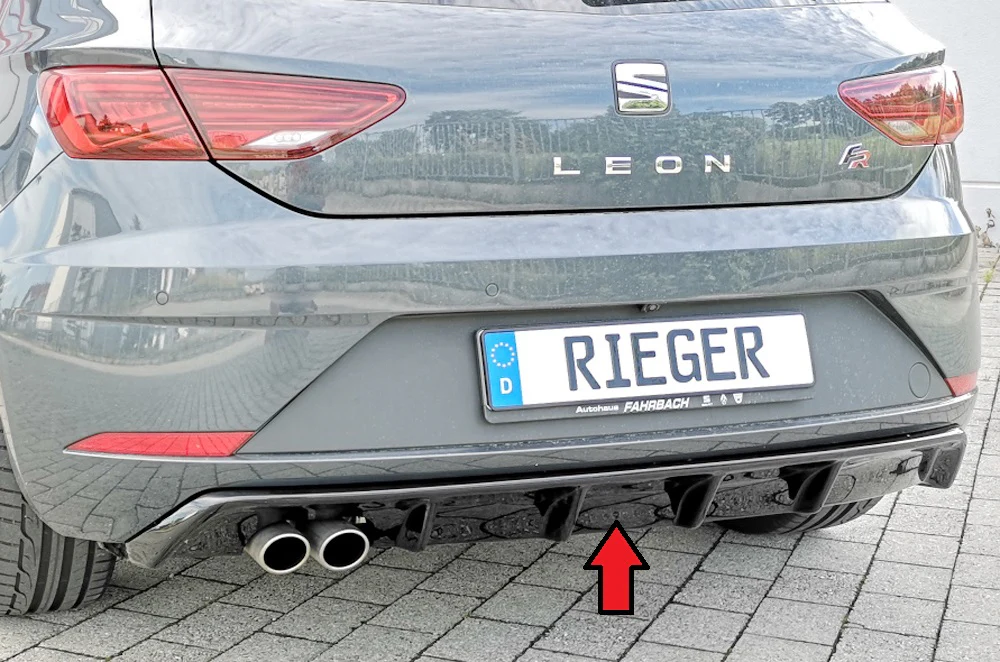 Difusor Deportivo 1 Salida Rieger Seat Leon 5f Fr Facelift