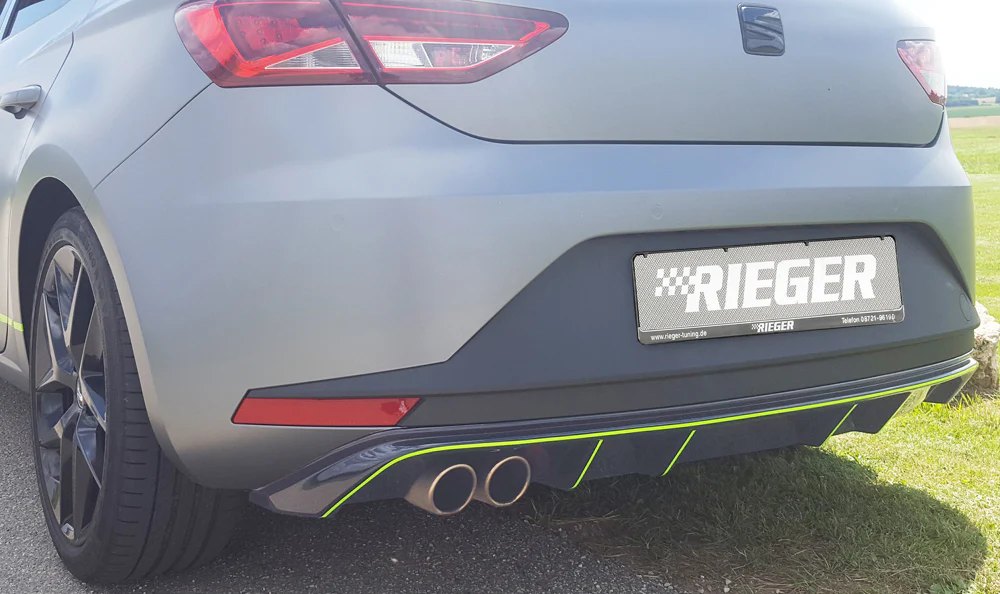 Difusor Deportivo 1 Salida, Rieger Seat Leon Fr 5f Prefacelift
