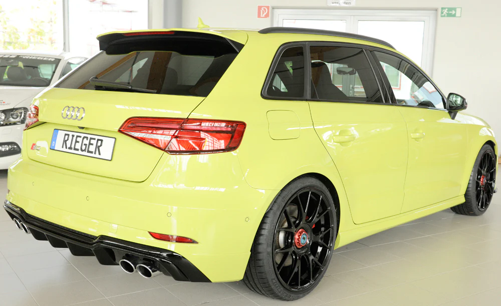 Difusor Deportivo 2 Salidas Dobles Rieger Audi A3 8v Facelift S-Line - Image 2