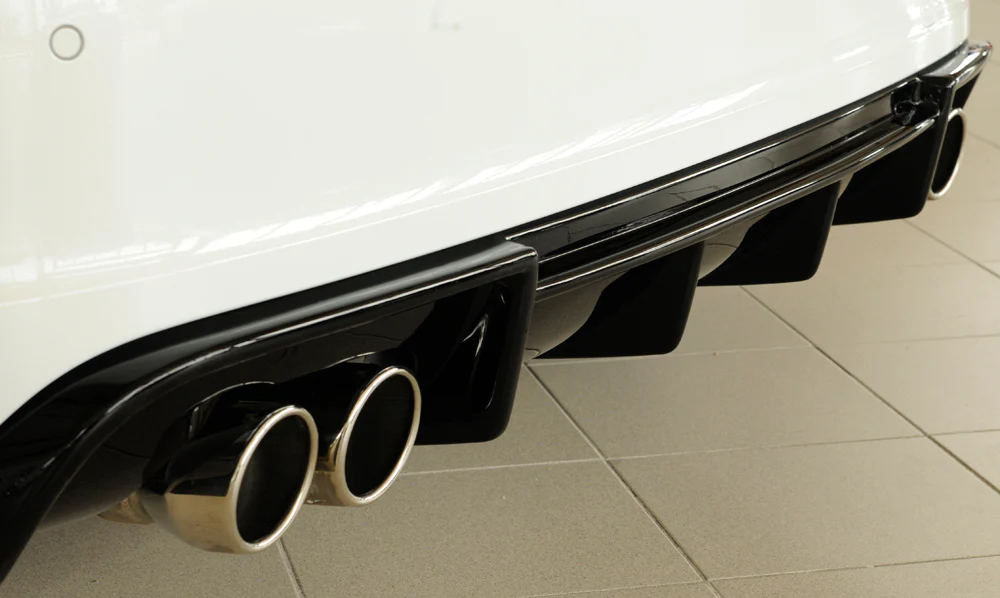 Difusor Deportivo 2 Salidas Dobles Rieger Audi A3 8v Prefacelift S-Line