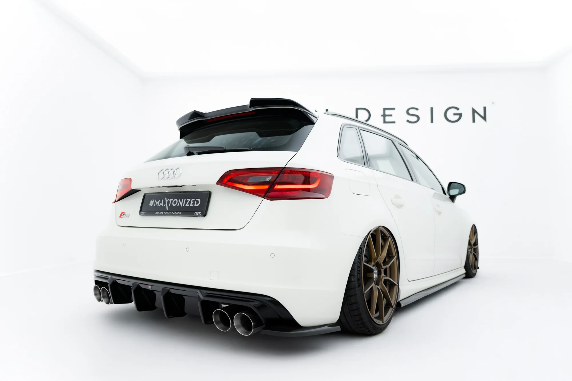 Difusor Maxton Audi S3 Sportback 8v Prefacelift