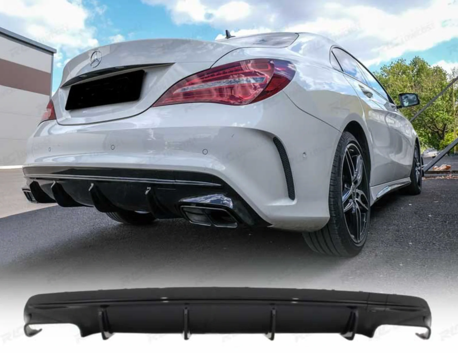 Difusor Mb Cla C117 13-16 Look A45 Amg Doble Salida