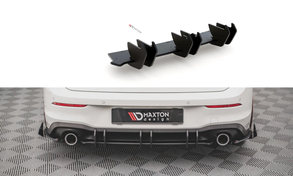 Difusor Racing Durability Maxton V.2 Con Luz Led Stop Vw Golf 8 Gti - Image 2