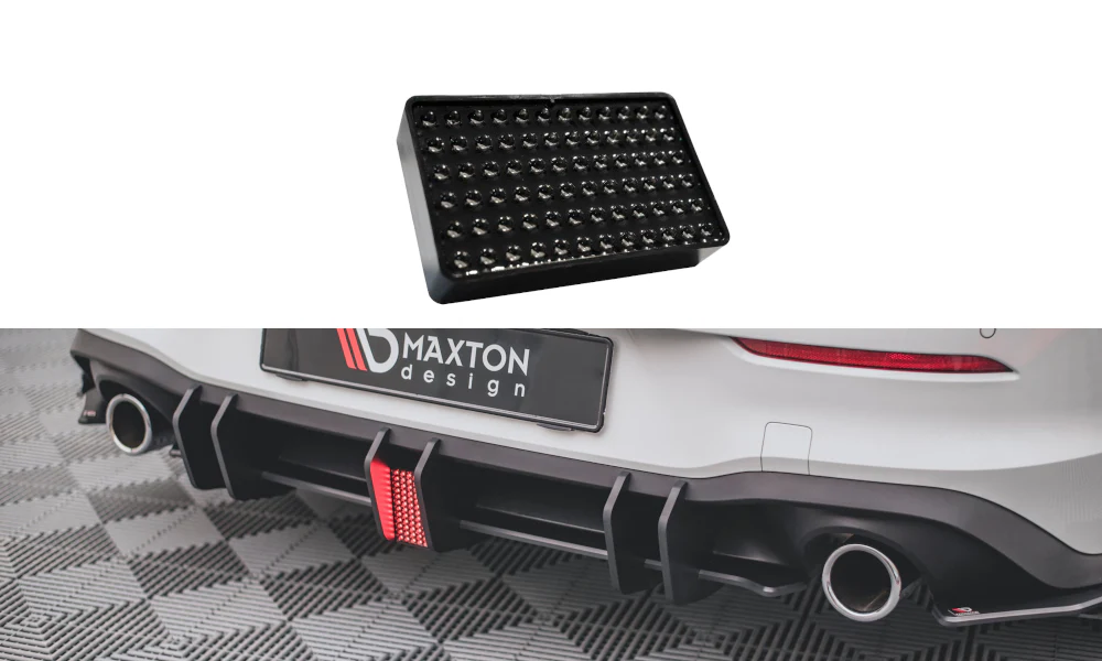 Difusor Racing Durability Maxton V.2 Con Luz Led Stop Vw Golf 8 Gti - Image 3