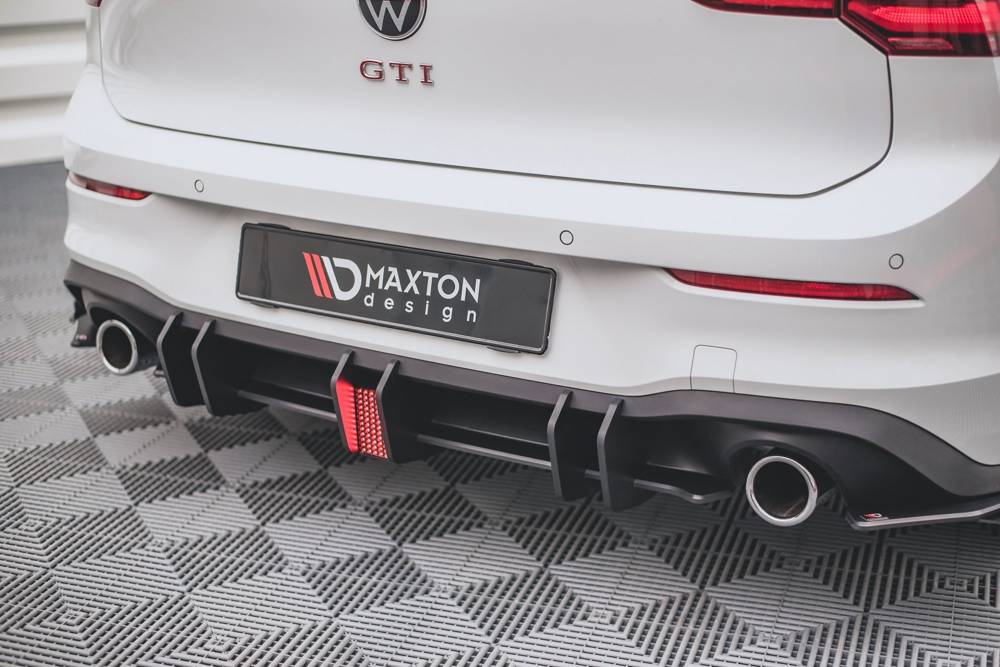 Difusor Racing Durability Maxton V.2 Con Luz Led Stop Vw Golf 8 Gti - Image 4