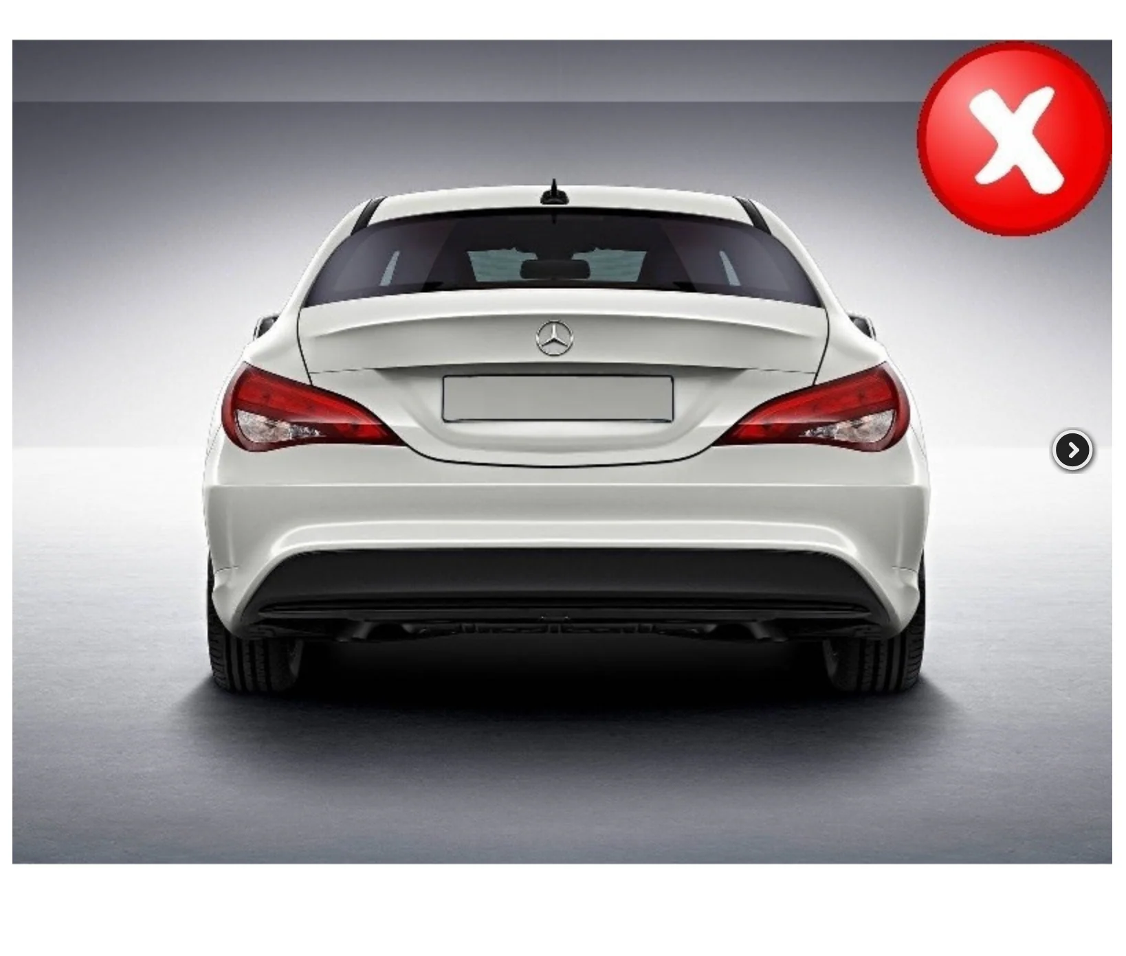 Difusor Trasero Para Mercedes Cla W117 Black Amg - Image 4