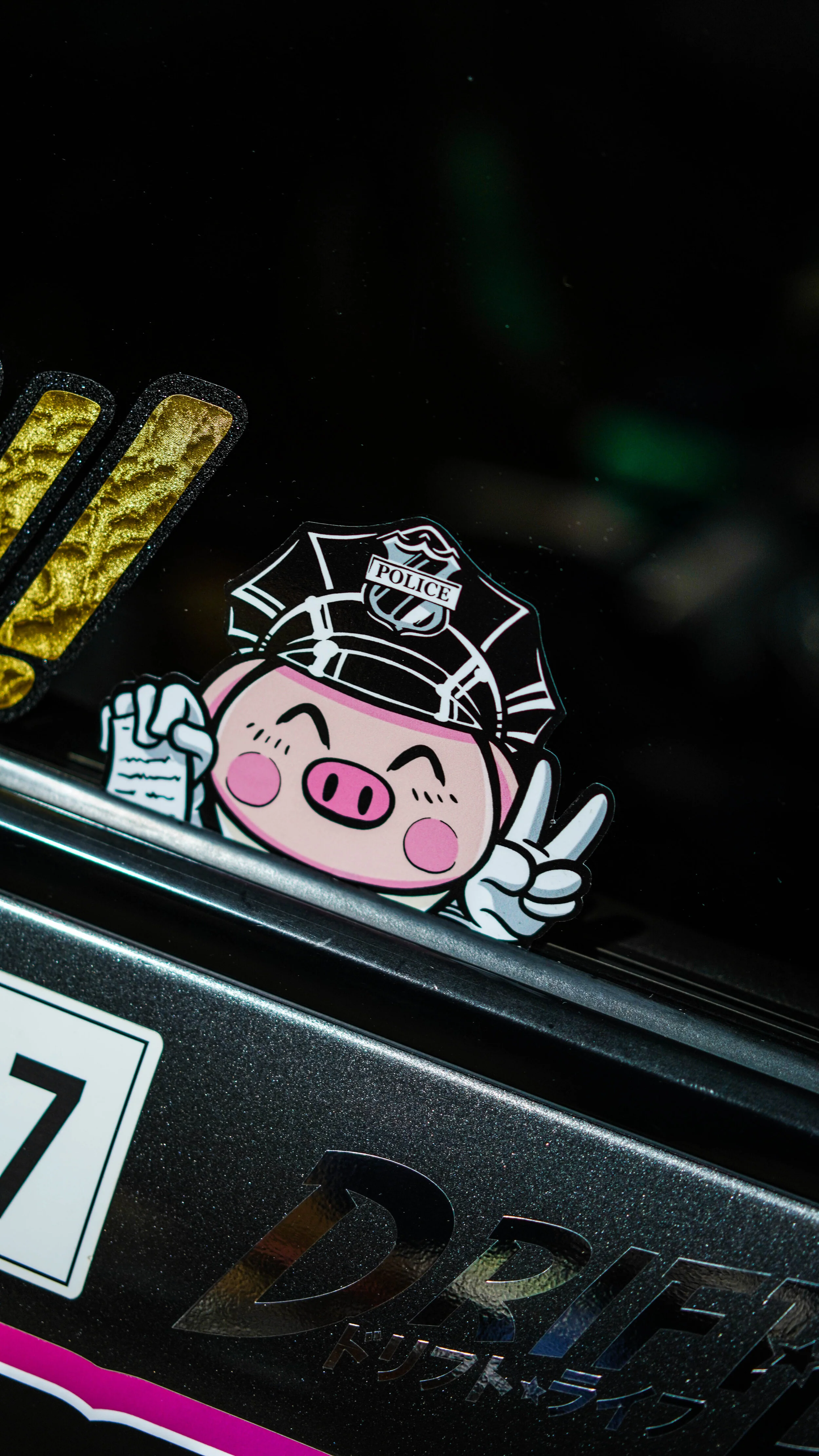 Pegatina Peeking Window Pig - Image 3